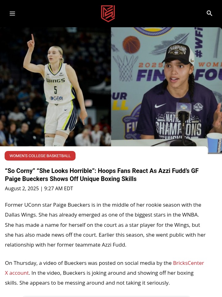Paige Bueckers’ Playful Jab Sparks Debate
