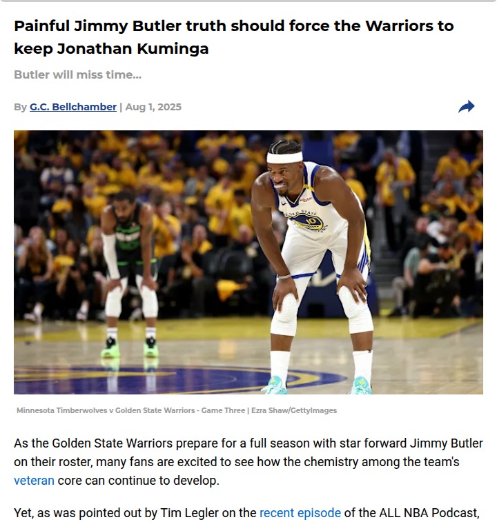 Why the Warriors must keep Kuminga
