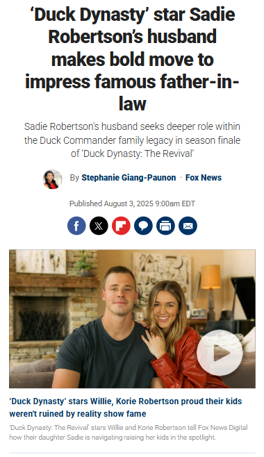 Duck Dynasty’s Christian Huff Shoots His Shot