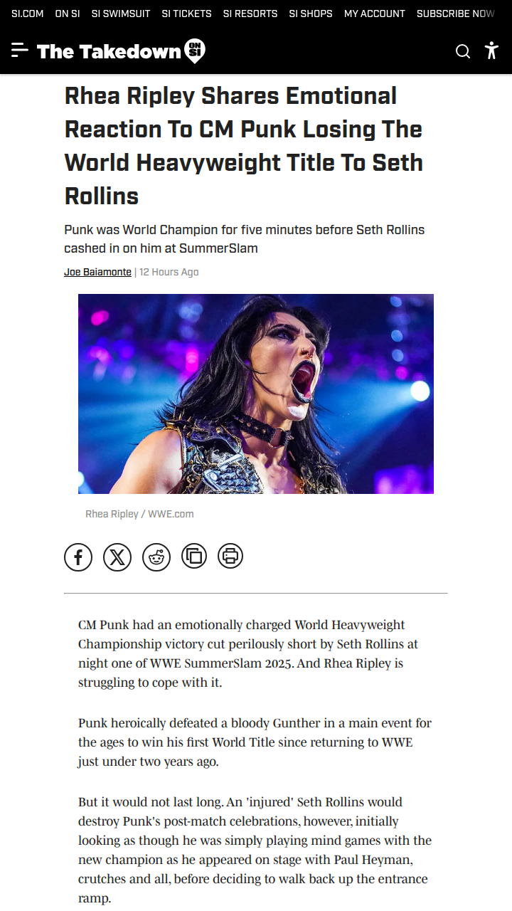 SummerSlam 2025: Rollins Stuns Punk Fans