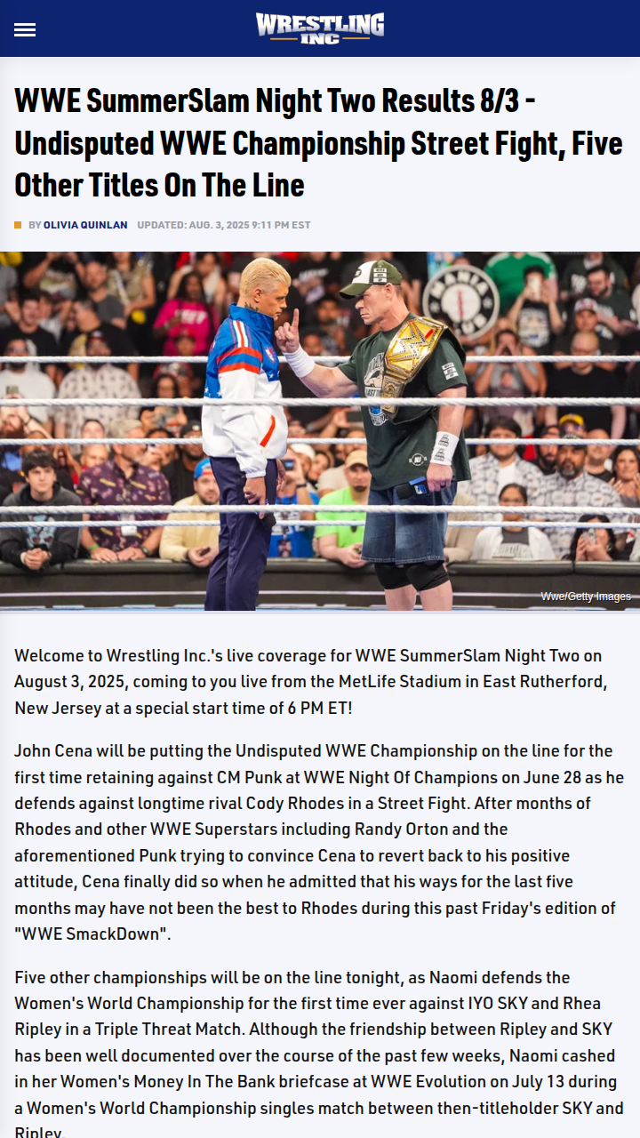 Rhodes vs Cena: SummerSlam Street Fight Drama