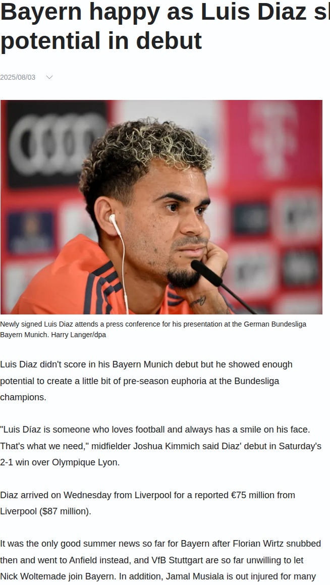 Diaz & Olise Spark Bayern vs Lyon Win