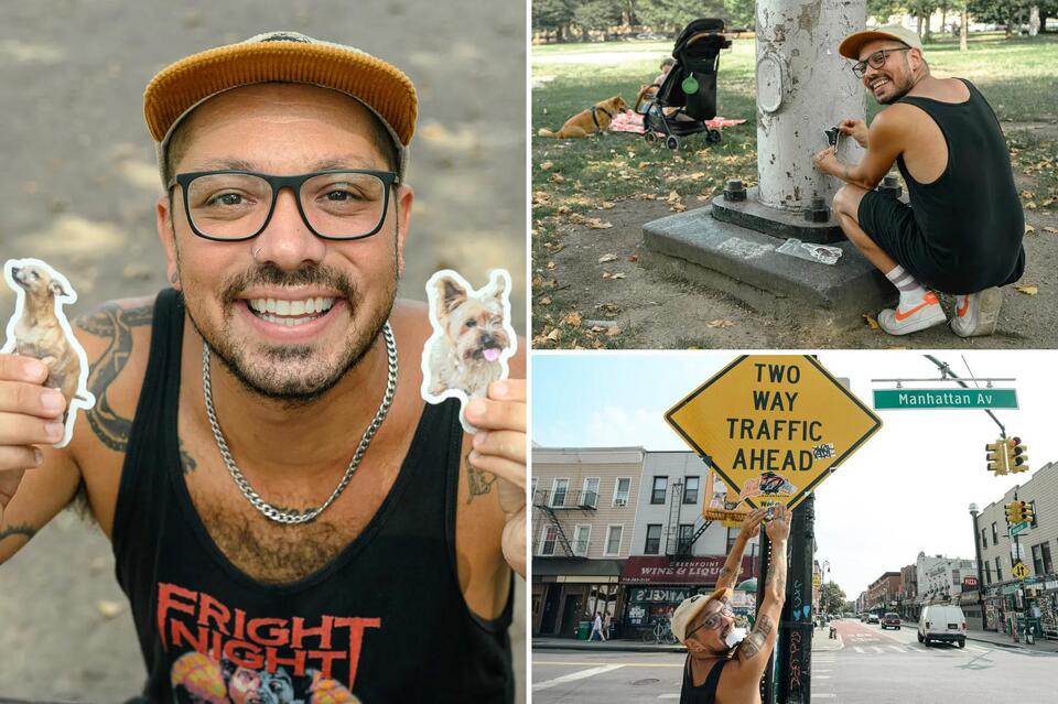 Greenpoint’s dog stickers are spreading smiles