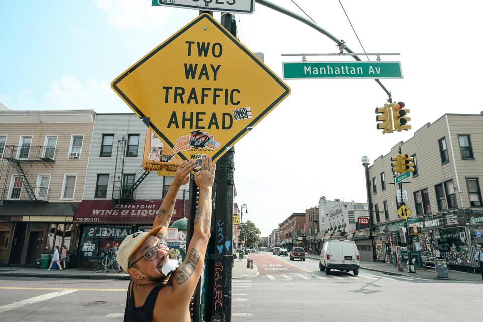Greenpoint’s dog stickers are spreading smiles