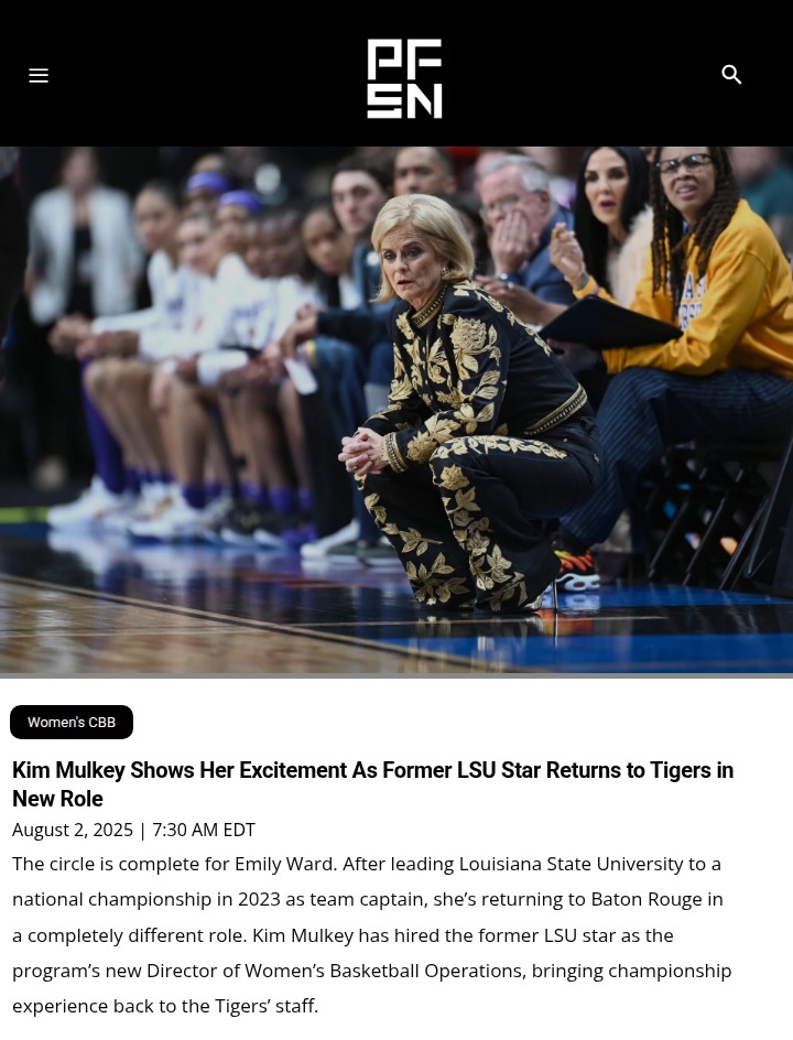Emily Ward returns to LSU in new leadership role