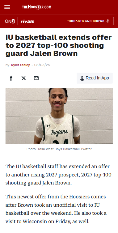 IU basketball eyes Milwaukee star Jalen Brown