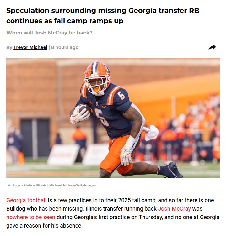 Georgia’s RB room looks stacked for 2025
