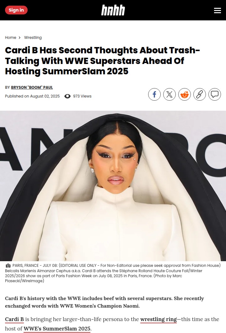 Cardi B’s SummerSlam Smackdown: Real or Hype?