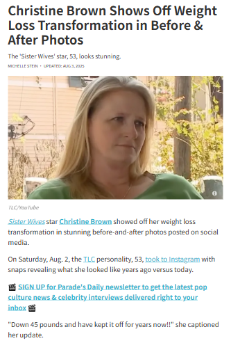 Christine Brown’s Jaw-Dropping Glow Up