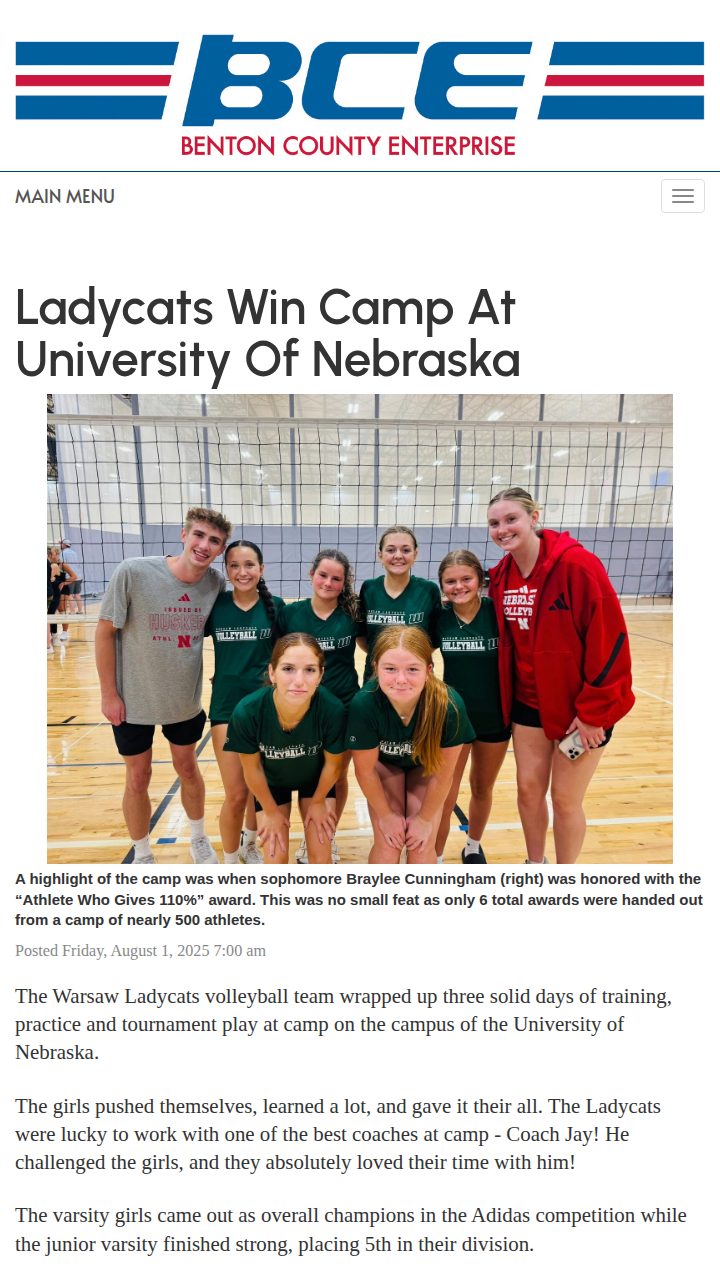 Ladycats bring home big wins from Nebraska