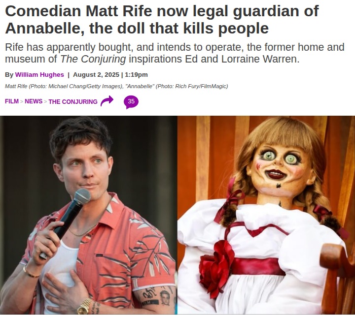 Matt Rife is now Annabelle’s guardian?!