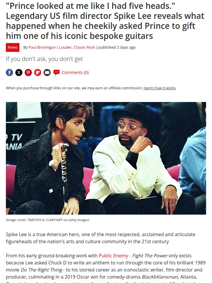 Prince's Epic Guitar Gift 🎸