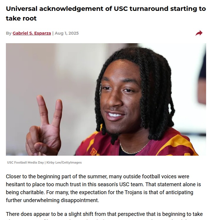USC football’s new energy is catching on