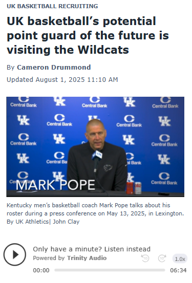 Kentucky’s next star point guard?