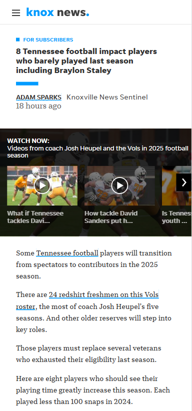Tennessee football’s new faces ready to shine