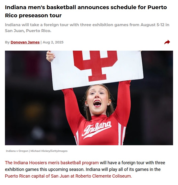 Hoosiers take on Puerto Rico: What it means