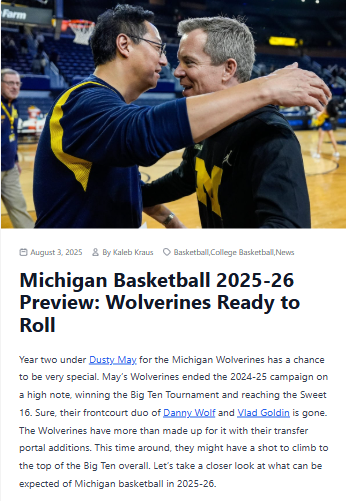 Wolverines’ new lineup could shake up the Big Ten