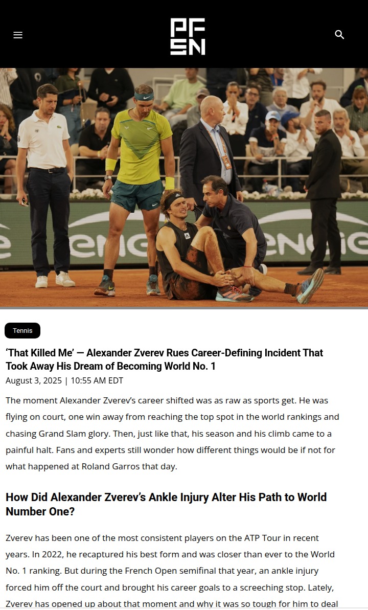Zverev’s Roland Garros Heartbreak Revisited