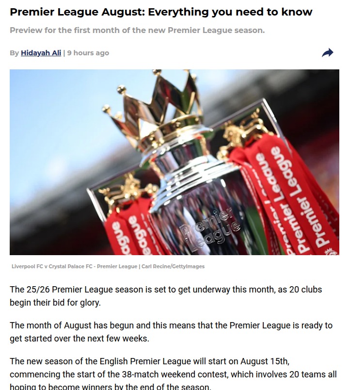 Liverpool vs Arsenal: August Showdown Looms