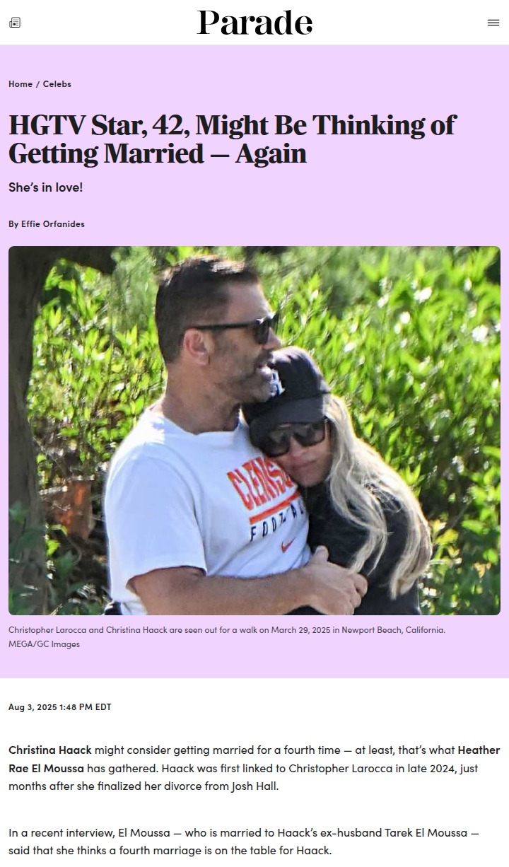 Christina Haack’s 4th Marriage Rumor?! 💍