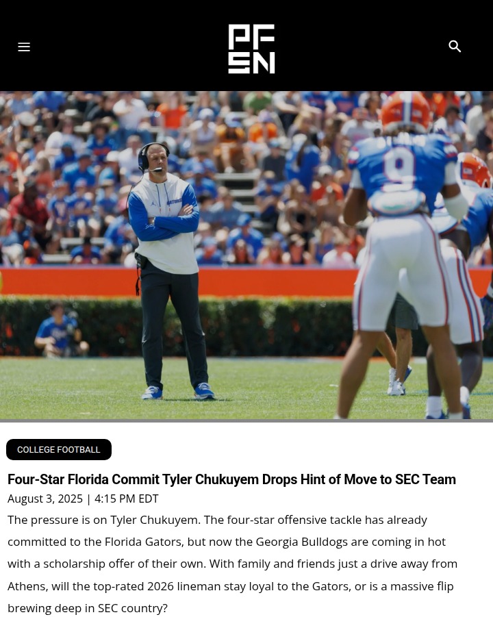 Gators vs Dawgs: Chukuyem’s SEC Dilemma