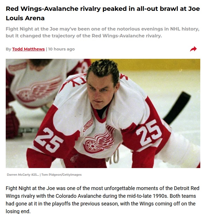 Detroit’s wildest hockey night: The brawl that changed everything