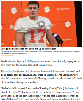 Clemson’s new era: Time to make our own mark