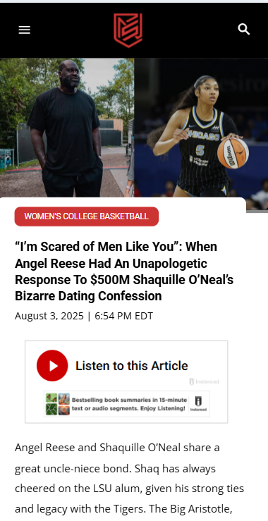 Angel Reese’s Savage Clapback to Shaq 😳