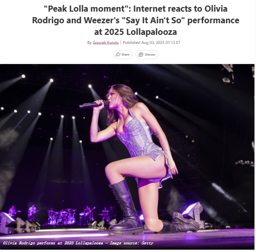 Olivia x Weezer at Lolla?! 🤯
