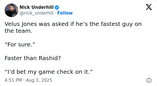 Who’s the fastest Saint? The debate heats up