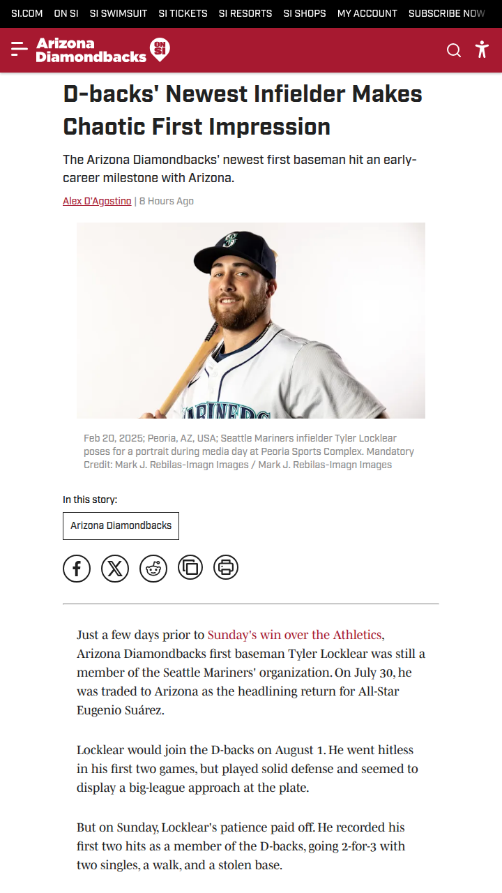 Tyler Locklear brings chaos to Arizona