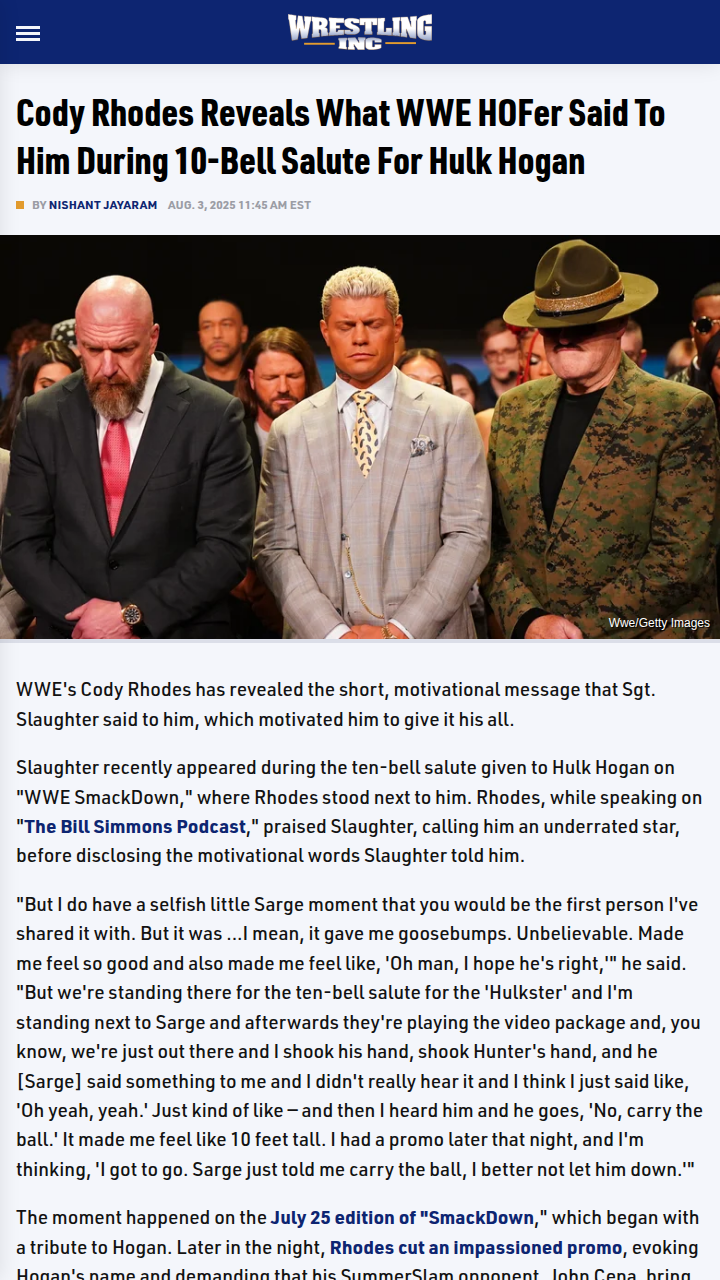 Sarge's Words Fire Up The American Nightmare