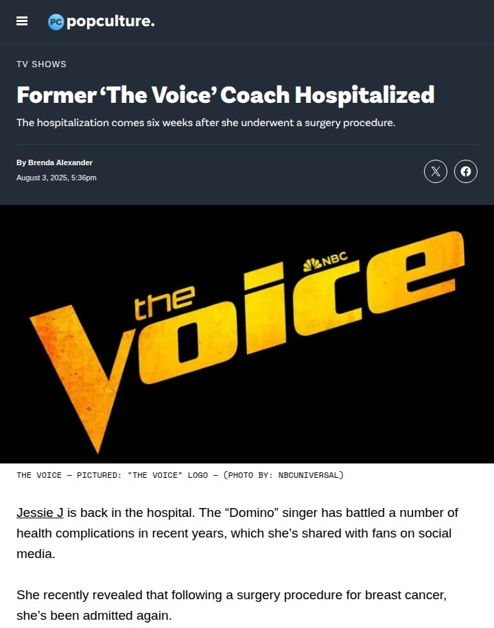 Jessie J’s Hospital Drama 😱