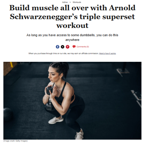 Arnold’s At-Home Muscle Superset Hack