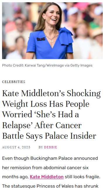 Kate’s Weight Loss Has Fans Seriously Worried