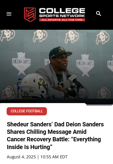 Deion Sanders’ raw battle inspires Colorado