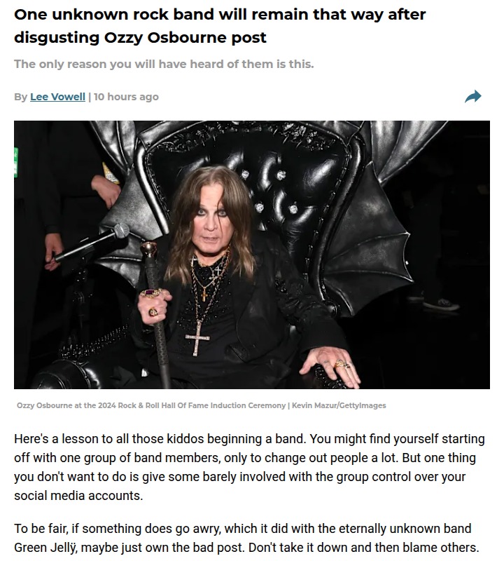 Green Jellÿ’s Ozzy Meme Backlash 🤦‍♂️
