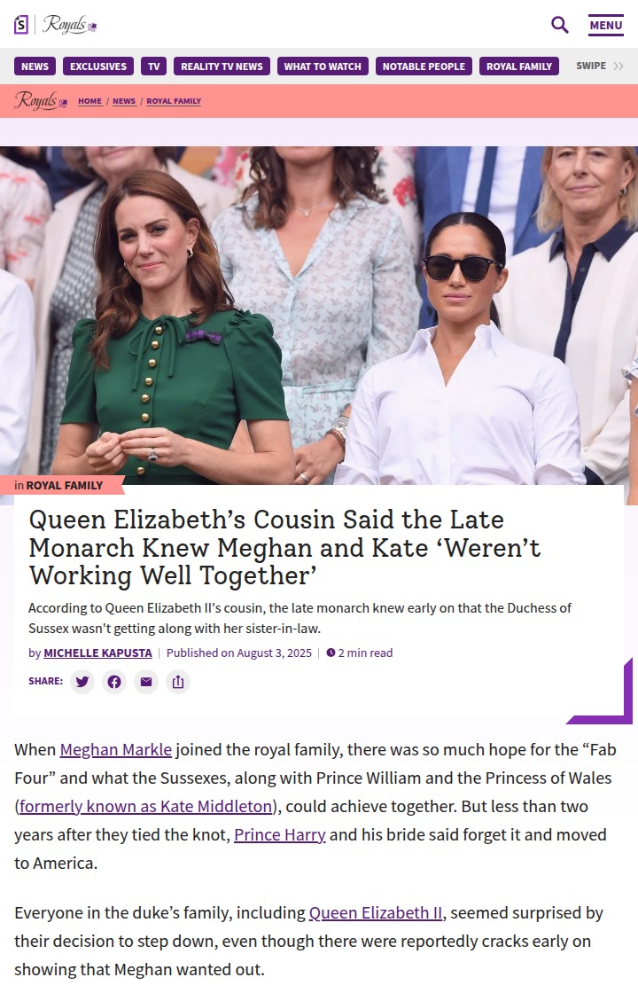 Royal Rift: Queen Knew Meghan & Kate Drama 👑