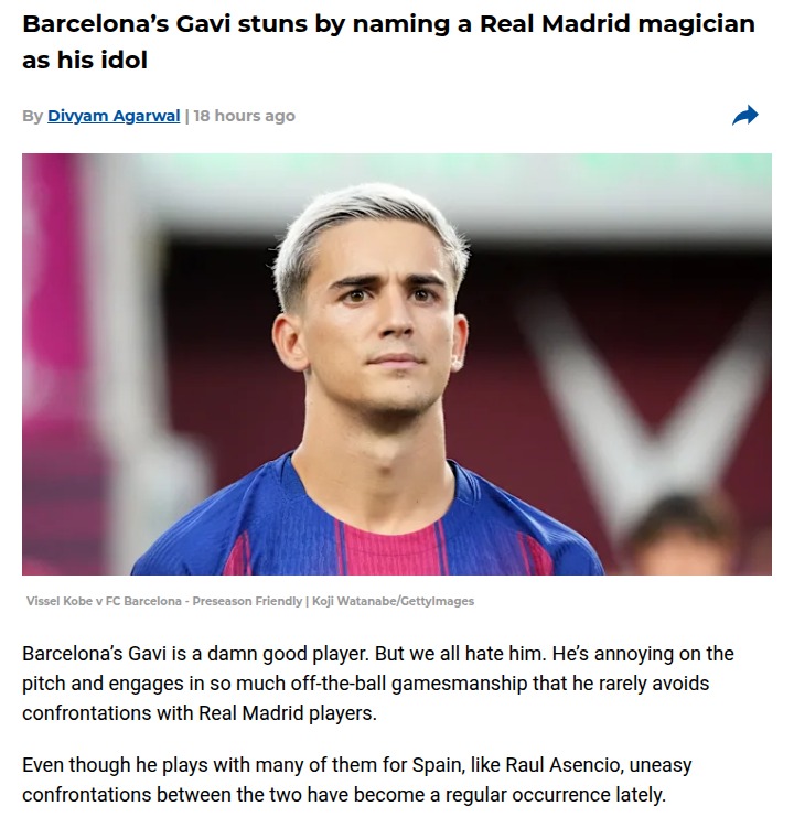 Gavi Names Isco His Idol—Madrid Fans React!