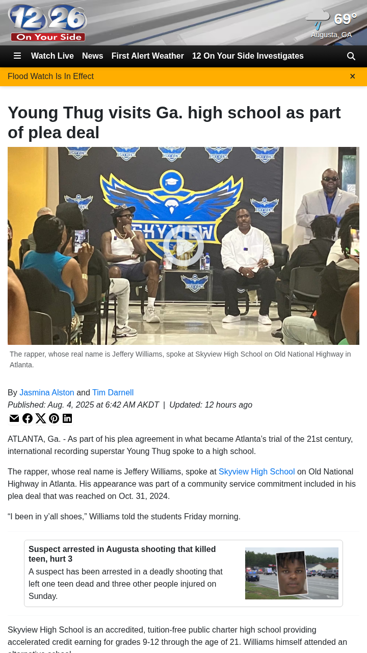 Young Thug’s powerful message at Atlanta school
