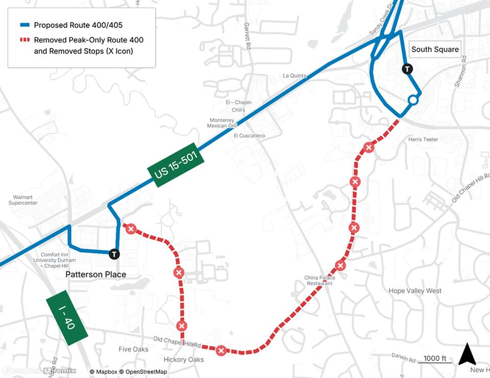 Durham & Chapel Hill buses now every 15 minutes!