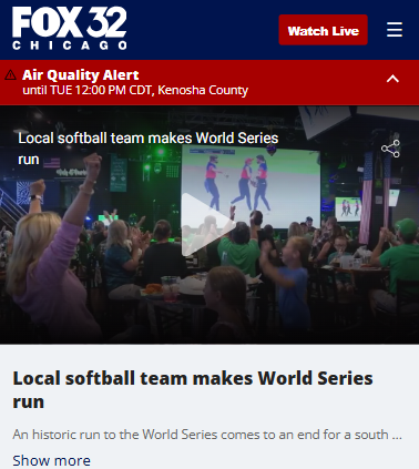 South Suburban team’s World Series journey inspires