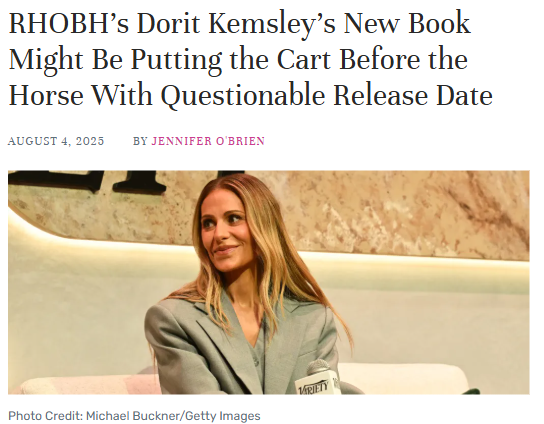Dorit’s Book Drop: PR Genius or Total Flop? 📚