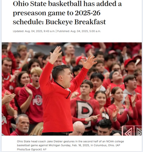 Buckeyes set for preseason showdown in Columbus
