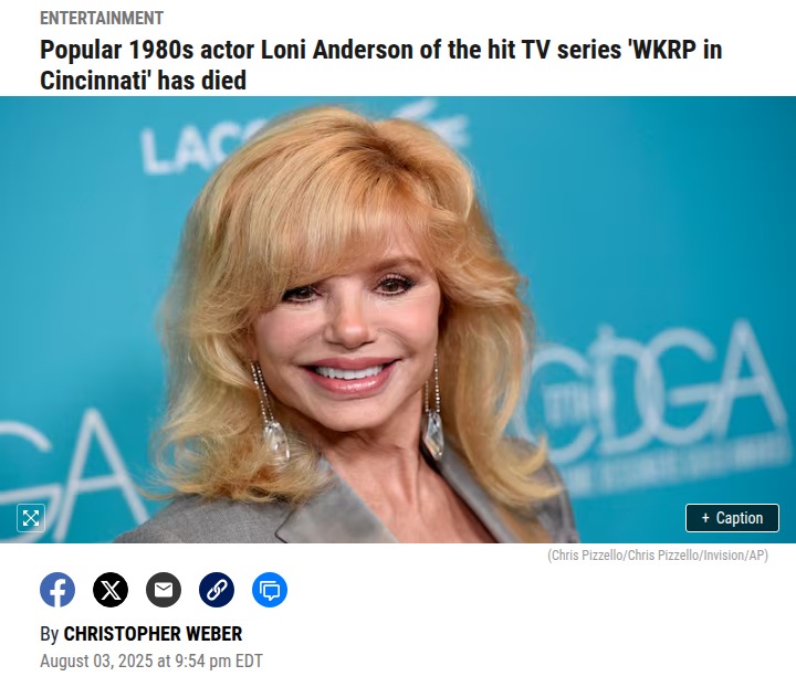 Loni Anderson’s Final Days 💔