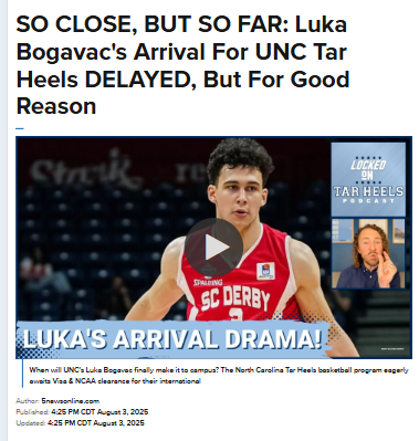 UNC hoops fans still waiting on Luka Bogavac