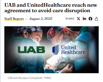 No break in care for UAB patients with UnitedHealthcare