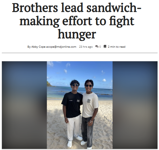 East Cobb teens make 2,000 sandwiches for neighbors