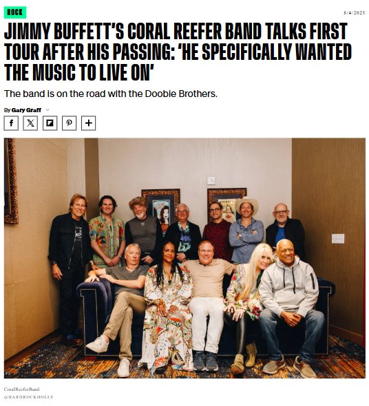 Coral Reefer Band’s Tour Without Jimmy? 🎸