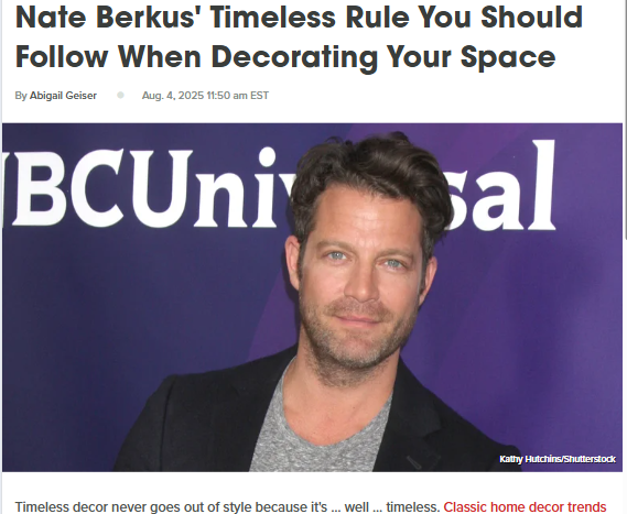 Nate Berkus’ 10-Year Decor Test